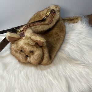Furry Cat FAUX Fur Shoulder Bag